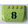 LEGO Limoen Wig 4 x 6 Gebogen met &#039;8&#039; met Scratches en Rust Sticker (52031)