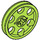 LEGO Lime Wedge Belt Wheel (4185 / 49750)
