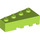 LEGO Lime Wedge Brick 2 x 4 Left (41768)