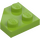 LEGO Lime Wedge Plate 2 x 2 Cut Corner (26601)