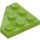 LEGO Lime Wedge Plate 3 x 3 Corner (2450)