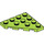 LEGO Lime Kile Plate 4 x 4 Hjørne (30503)