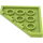 LEGO Lime Kile Plate 4 x 4 Hjørne (30503)