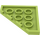 LEGO Limoen Wig Plaat 4 x 4 Hoek (30503)