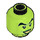 LEGO Lime Wicked Witch Minifigure Head (Recessed Solid Stud) (3626 / 23207)