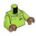 LEGO Lime Kvinde - Referee Minifig Torso (973 / 76382)