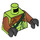 LEGO Limette Zoltar Snake Villain Minifig Torso (973 / 76382)