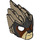 LEGO Lion Mask with Reddish Brown Face and Black Headpiece (11129 / 16224)