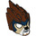 LEGO Lion Mask with Tan Face and Dark Blue Headpiece (11129 / 13025)