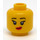 LEGO Llama Flicka Huvud  (Infälld solid knopp) (3626 / 68039)