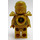 LEGO Lloyd - Golden Ninja med Skulderrustning og Gold Hode Minifigur