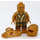 LEGO Lloyd - Golden Ninja med Skulderrustning og Gold Hoved Minifigur