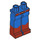 LEGO Lange Minifigure Beine mit Dark Orange Boots (3815)