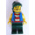 LEGO Loot Island Pirate avec Bleu Vest Figurine