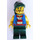 LEGO Loot Island Pirata con Azul Chaleco Minifigura