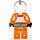 LEGO Luke Skywalker con Pilota Vestito con Dark Stone Grigio Fianchi e Printed Retro Minifigure