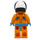 LEGO Lunar Research Astronaut i orange Rumfart Dragt Minifigur