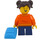 LEGO Madison - Orange Coat und Rucksack Minifigur