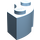 LEGO Maersk Blue Brick 2 x 2 Round Corner with Stud Notch and Hollow Underside (3063 / 45417)