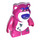 LEGO Magenta Oso (Standing) con Morado Eyebrows y Nariz