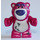 LEGO Magenta Oso (Standing) con Morado Eyebrows y Nariz