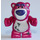 LEGO Magenta Bear (Standing) avec Purple Eyebrows et Nose