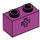 LEGO Magenta Brique 1 x 2 avec Essieu Trou (ouverture &#039;+&#039; et tube inférieur) (31493 / 32064)