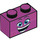 LEGO Magenta Brick 1 x 2 with Queen Watevra Wa&#039;Nabi Big Face with Bottom Tube (3004 / 47848)