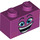 LEGO Magenta Backstein 1 x 2 mit Queen Watevra Wa&#039;Nabi Groß Gesicht mit Unterrohr (3004 / 47848)