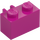 LEGO Magenta Brick 1 x 2 with Vertical Clip with Open &#039;O&#039; Clip (42925 / 95820)