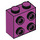 LEGO Magenta Klods 1 x 2 x 1.6 med knops på En Side (1939 / 22885)