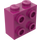 LEGO Magenta Kloss 1 x 2 x 1.6 med Knotter på En Side (1939 / 22885)