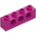 LEGO Magenta Stein 1 x 4 mit Löcher (3701)