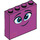 LEGO Magenta Backstein 1 x 4 x 3 mit Smiling Gesicht (49311 / 52098)