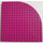 LEGO Magenta Klods 16 x 16 Rund Hjørne (33230)