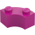 LEGO Magenta Stein 2 x 2 Rund Ecke mit Noppenkerbe und verstärkter Unterseite (85080)