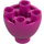 LEGO Magenta Ladrillo 2 x 2 x 1.3 Circular Invertido Dome (24947)