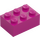 LEGO Magenta Brick 2 x 3 (3002)