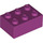 LEGO Magenta Ladrillo 2 x 3 (3002)