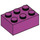 LEGO Magenta Brique 2 x 3 (3002)