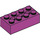 LEGO Magenta Backstein 2 x 4 mit Achse Löcher (39789)