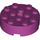 LEGO Magenta Ladrillo 4 x 4 Circular con Agujero (87081)