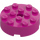 LEGO Magenta Ladrillo 4 x 4 Circular con Agujero (87081)