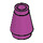 LEGO Magenta Cone 1 x 1 med Top Groove (28701 / 59900)