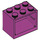 LEGO Magenta Skap 2 x 3 x 2 med solide knotter (4532)