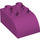 LEGO Magenta Duplo Brick 2 x 3 with Curved Top (2302)
