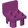 LEGO Magenta Duplo Chair 2 x 2 x 2 mit Bolzen (6478 / 34277)