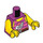 LEGO Magenta Kvinna Pirat Förare Minifigur Kropp (973 / 76382)