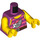 LEGO Magenta Vrouwelijk Piraat Bestuurder Minifiguur Torso (973 / 76382)