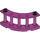 LEGO Magenta Hegn Spindled 4 x 4 x 2 Kvarter Rund med 2 knops (30056)